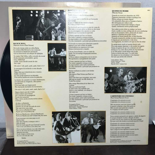 Imagem 3 de 8 de Lp Vinil Raul Seixas E Marcelo Nova Panela Do Diabo Encarte