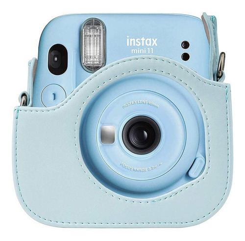 Kit Câmera Instax Mini 11 Azul Claro+ Bolsa + Filme 10 Fotos