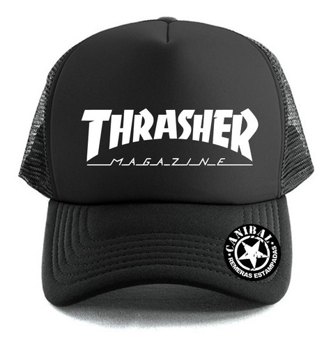 Gorras Trucker Thrasher Skateboard, Remeras Canibal