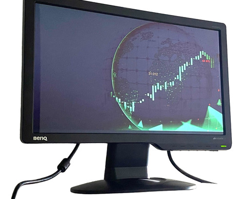 Monitor Benq Led 16 Pulgadas Vga + Cables Wide Screen º4 Negro (Reacondicionado)
