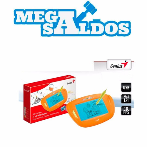 Megasaldos Genius Kids Designer Tableta Digital 5x8 Niño Usb