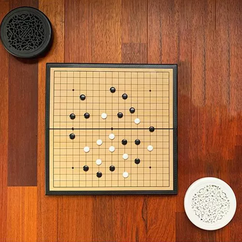 Hibcotuo Conjunto de jogos magnéticos Go 19x19 Conjunto de jogos de  tabuleiro dobrável para viagem portátil leve Weiqi xadrez chinês antigo jogo  de salão de jogos brinquedo para pais : : Brinquedos