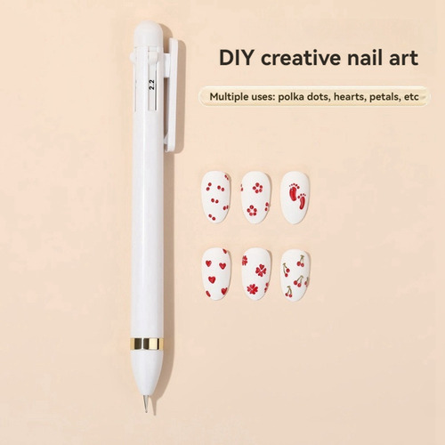 Rotulador De Uñas 4 En 1 Con Punta De Taladro Para Uñas, Her
