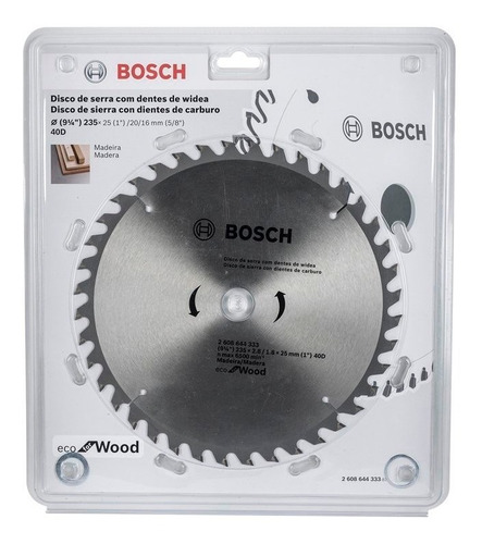 Disco Para Serra Circular Bosch 9.1/4 24 Dentes Maquifer