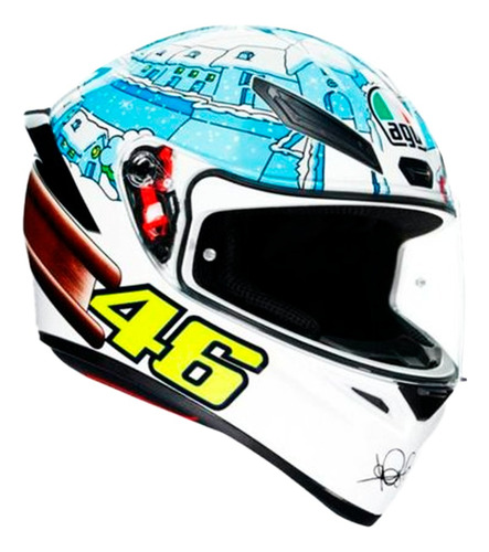 Casco Integral Moto Agv K1 Vr Winter Test 2017