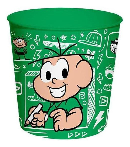Caixa De Pipocas Bezavel Pipoca Tamanho Pequeno Com Design Cebolinha Verde X Unidade