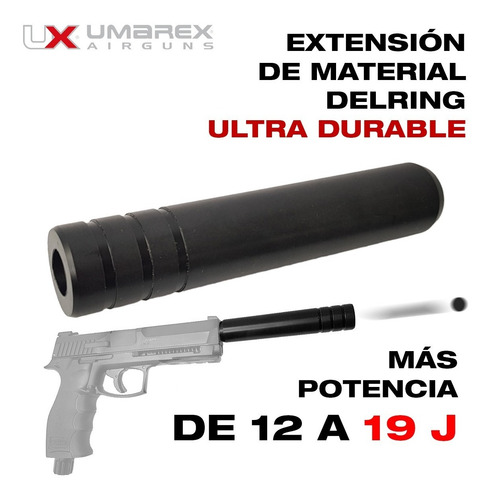 Imagen 2 de 10 de Pistola Hdp Disuasiva Co2 Postas Goma Umarex Potenciada
