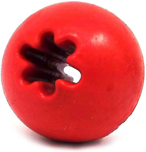 Brinquedo Bola Macica P/ Caes Porta Petisco Vermelho Bolinha