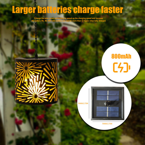 Farol Solar 3d Retro For Patio, Linterna Solar 3d For Jard