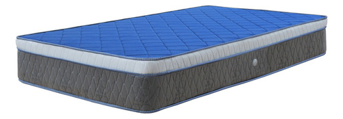 Colchón Y Sommier Viggo Dual Relax 90 X 190 1 Plaza Y Media Color Gris