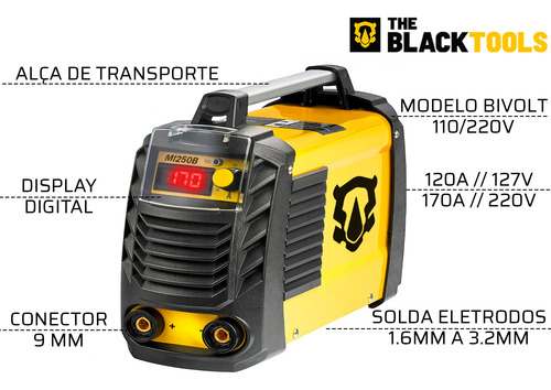 Maquina De Solda Eletrica Inversora Mma Tig Eletrodo Bivolt