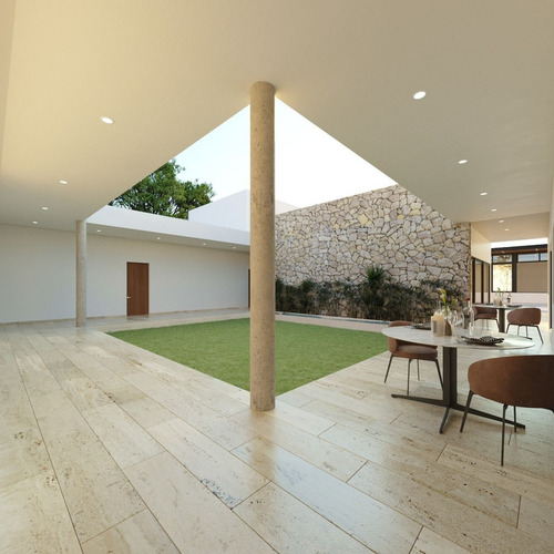 Espectacular Casa En Preventa De Una Planta Con Salon De Area Social En Chicxulu