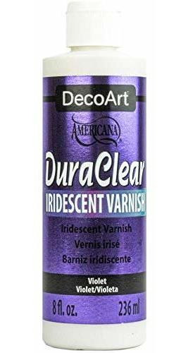 Deco Art Americana Duraclear Barniz 8oz-iridiscente Violeta