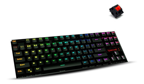 Teclado Mecánico Gamer Tkl Redragon Kumara Rgb K552-