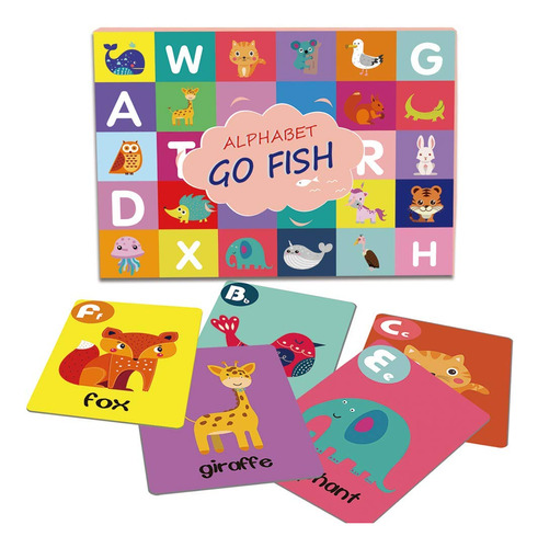 Alphabet Go Fish, Old Maid, Slap Jack, War Classic Card...