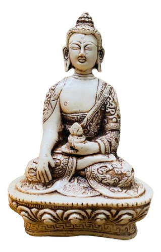 Estatuillas Buda Resina 19 Cm En 3 Colores Importado India 