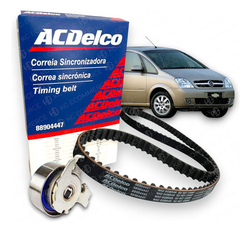 Kit Correia Dentada C/tensor Gm Meriva 1.4 E 1.8 8v 2009