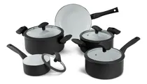 Comprar Conjunto De Panelas Antiaderente 5pc Preto Hercules Indução