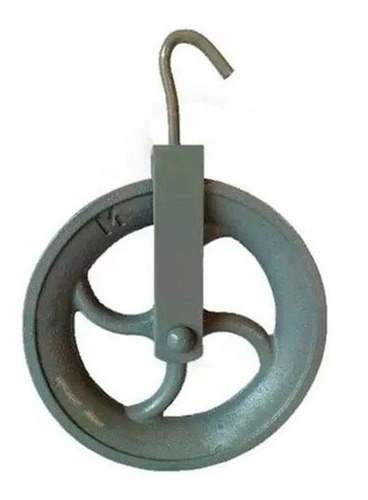 Roldana De Ferro Com Gancho Nº 16 - 160 Kg 16cm