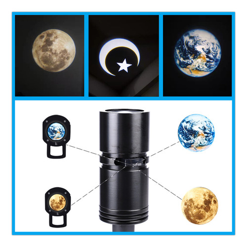 Lámpara Led De Proyección De Luna Y Tierra, Proyector 3d De