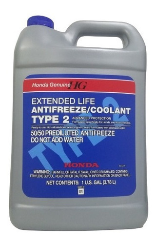 Liquido Refrigerante Type 2 Original Honda (botella 4l)