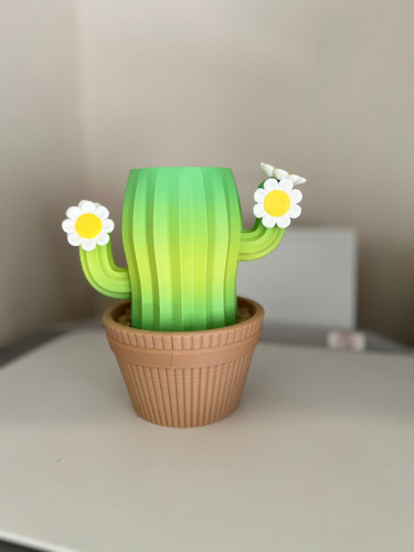 Porta Lápices Cactus Magnético Organizador De Escritorio