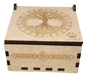 Juego De 25 Runas Nórdicas De Madera Predice Tu Futuro