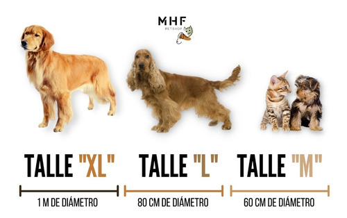 Cama Para Mascota Antiestrés Talle M