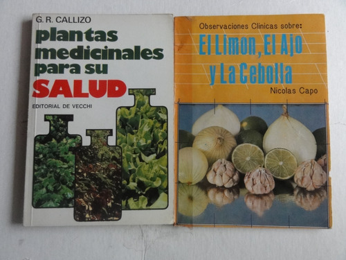 Libros Usados Sobre Plantas Y Frutas Medicinales(combo)