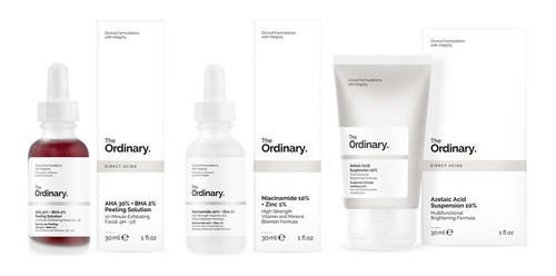 The Ordinary Peeling Solution + Niacinamida + Ácido Azelaico