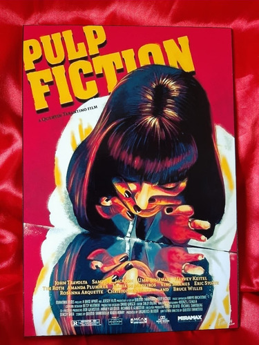 Pulp Fiction  Cuadros De Madera Grandes 3d 1