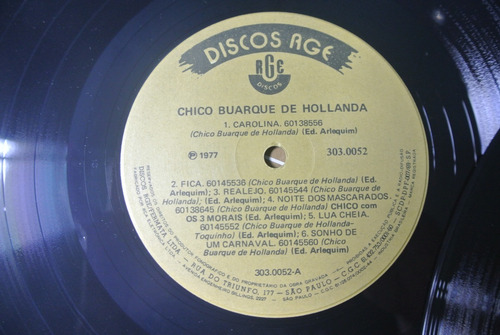 Lp Duplo Chico Buarque De Hollanda - Ler Descrição (Usado)
