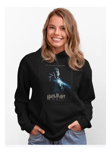 Poleron Unisex Harry Potter Frase Voldemort Estampado