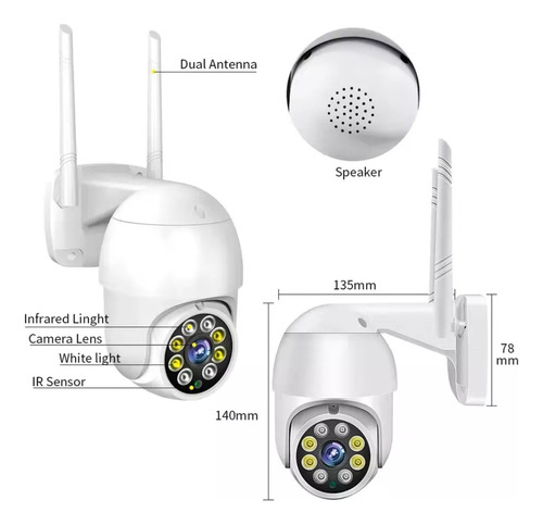 Sistema De Seguridad Wifi Con Sirena Y Camara Completo