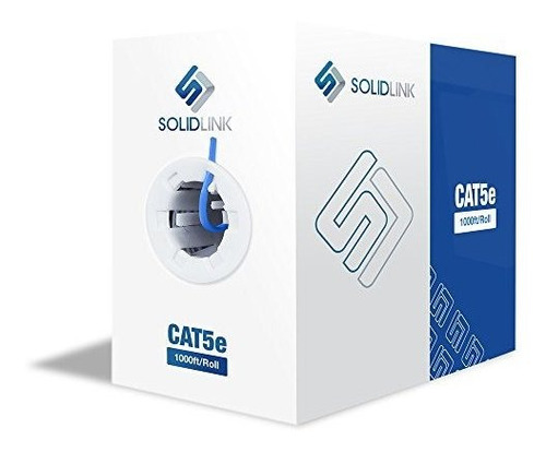 Solidlink Cat5e 1000ft Utp Cable Conductor Solido 24awg Lan