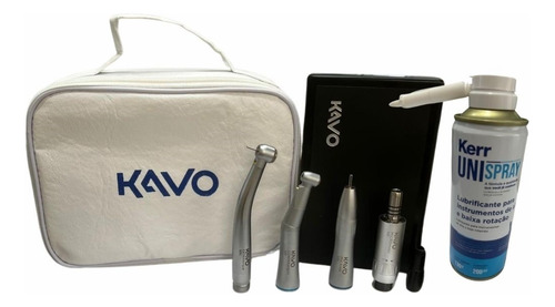 Kit Acadêmico Kavo 505 Dual Led + Lubrificante E Bolsa Kavo