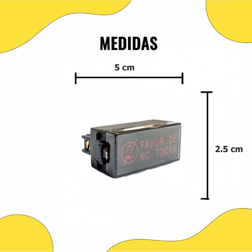 Lampara Favor De No Tocar B-247 Red Laiting