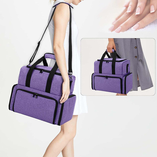 Qa1 Bolsa De Almacenamiento De Esmalte De Uñas Portátil Con