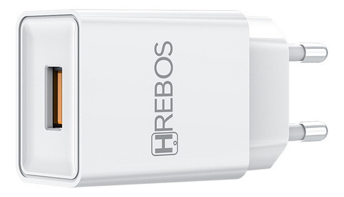 Carregador Usb Preto - Fast Charge 2.4a  Hs-150 Cor Preto