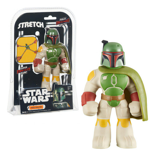 Boneco Elástico Boba Fett Star Wars Stretch 17 cm 3494 Sunny