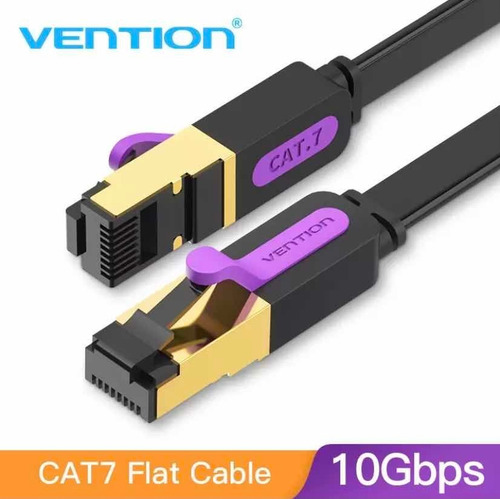 8 Mts. Cat7 10gbps. Cable Red Lan Rj45 Plano/flat. Vention