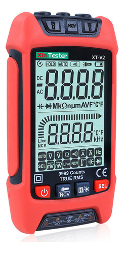 Multímetro Digital Lcd De Rango Automático 9999 Cuentas Trms