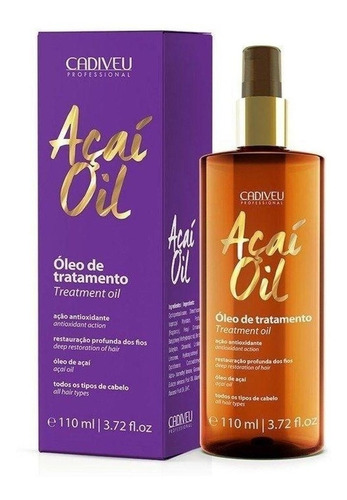 Óleo De Tratamento Cadiveu Açaí Oil 110ml Ação Antioxidante