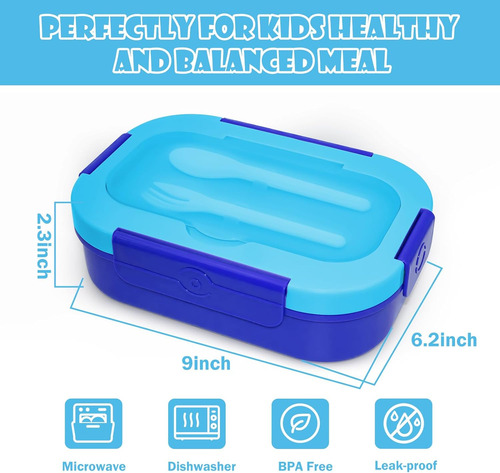 Mikkoa Lonchera Bento Para Niños, Lonchera Bento De 44.0 Fl
