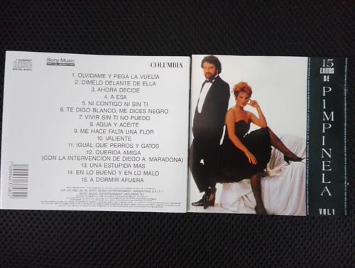 Pimpinela 15 Exitos De Pimpinela Vol.1 Cd