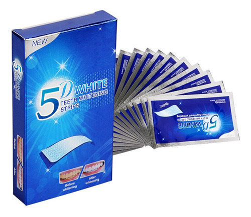 Tiras Dentales Blanqueadoras 5d, Antiamarilleo, 28 Piezas