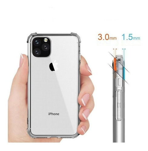 Forro Clear Esq. Reforzadas iPhone 11 11 Pro 11 Pro Max