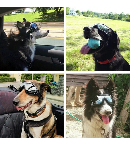 Gafas De Sol Para Perro Anti-uv Protector De Ojos Ajustable