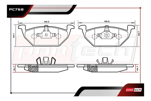 Pastillas De Frenos Seat Ibiza 2003 - 2008 L4 2.0l