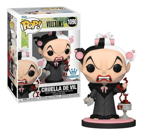 Funko Pop Disney Villains/villanos: Cruella De Vil  Pop 1090